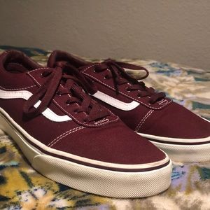 Burgundy vans
